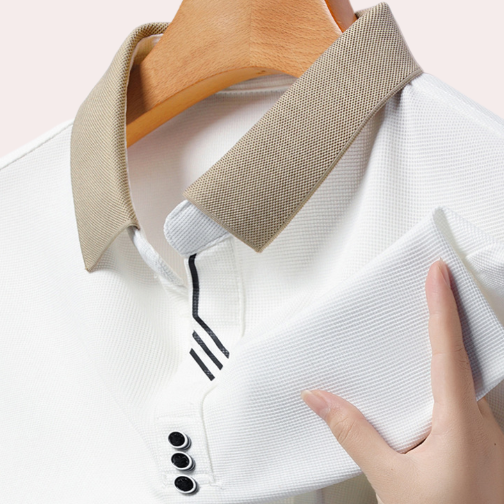 Jacek - Heren Casual Poloshirt met Lange Mouwen