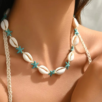 Ocea Vibes™ | Zomer Choker met Zeesterren & Schelpen