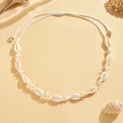 Ocea Vibes™ | Zomer Choker met Zeesterren & Schelpen