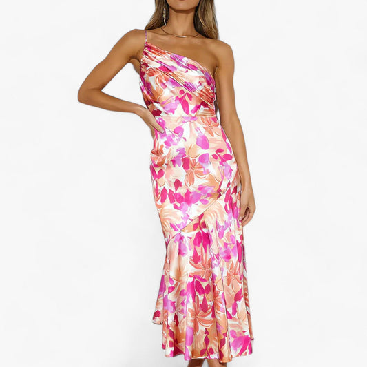 LALUNA Bloemige Jurk