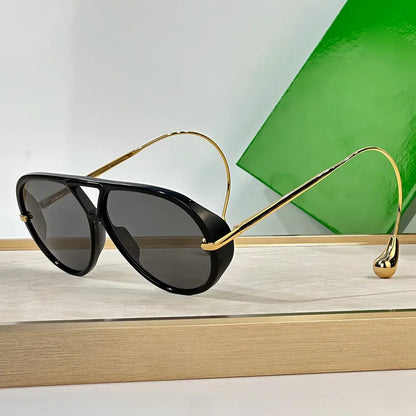 Oversized vintage stijl piloten zonnebril