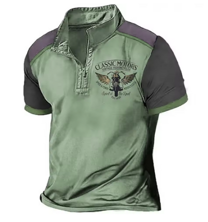 Kritsada - Stijlvol poloshirt met halve rits