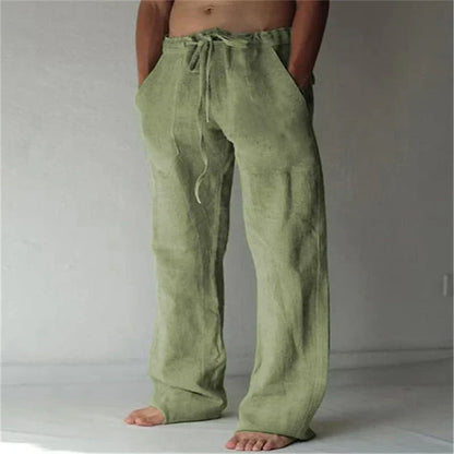 Arthur - heren baggy linnen broek