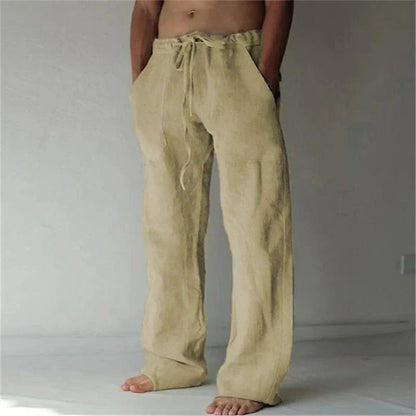 Arthur - heren baggy linnen broek