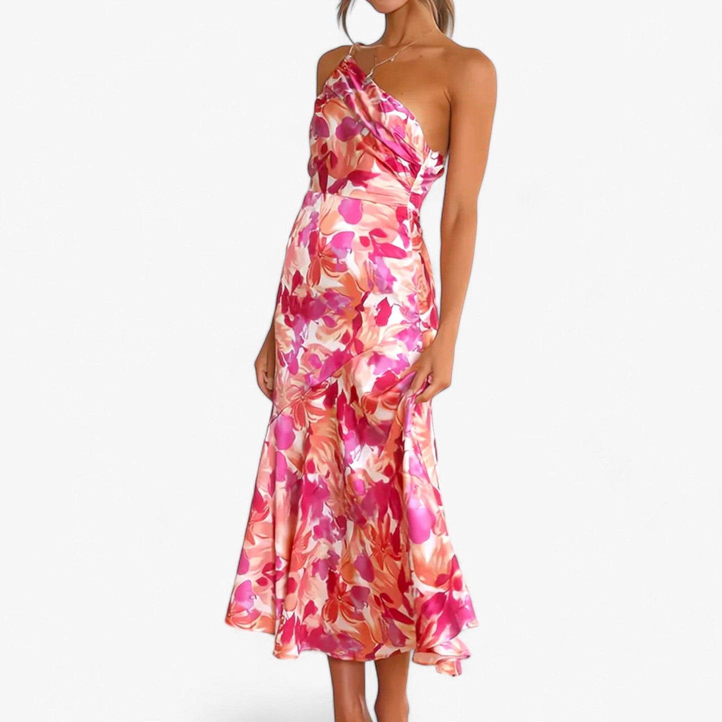 LALUNA Bloemige Jurk