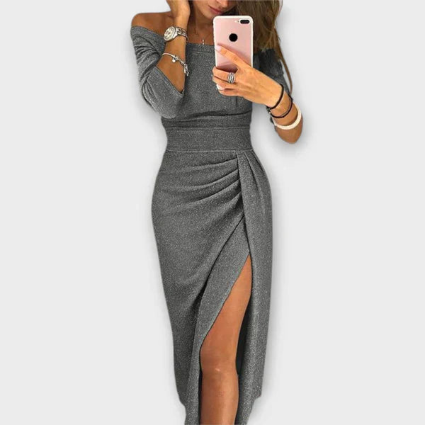 Mila – Elegante Off-Shoulder Jurk