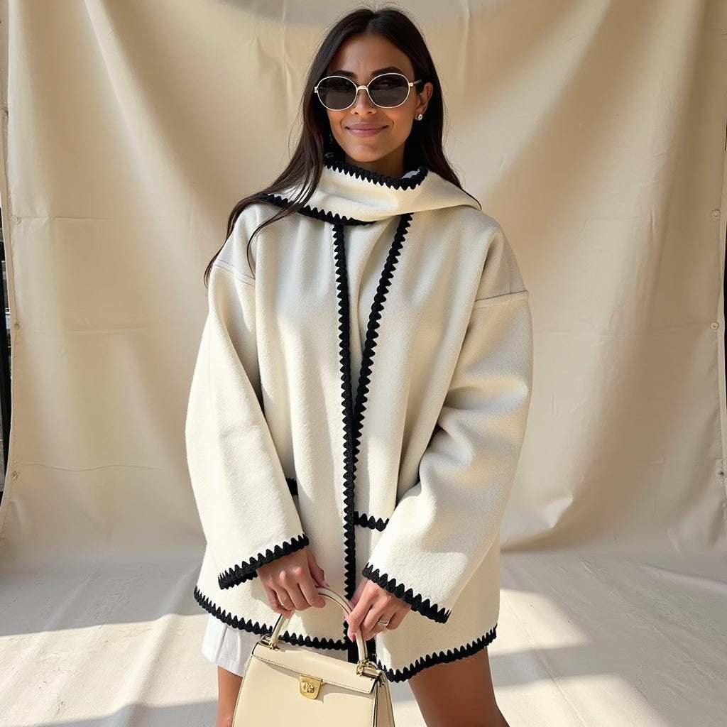 Liora Amsterdam- Jas met Sjaal en Zakken