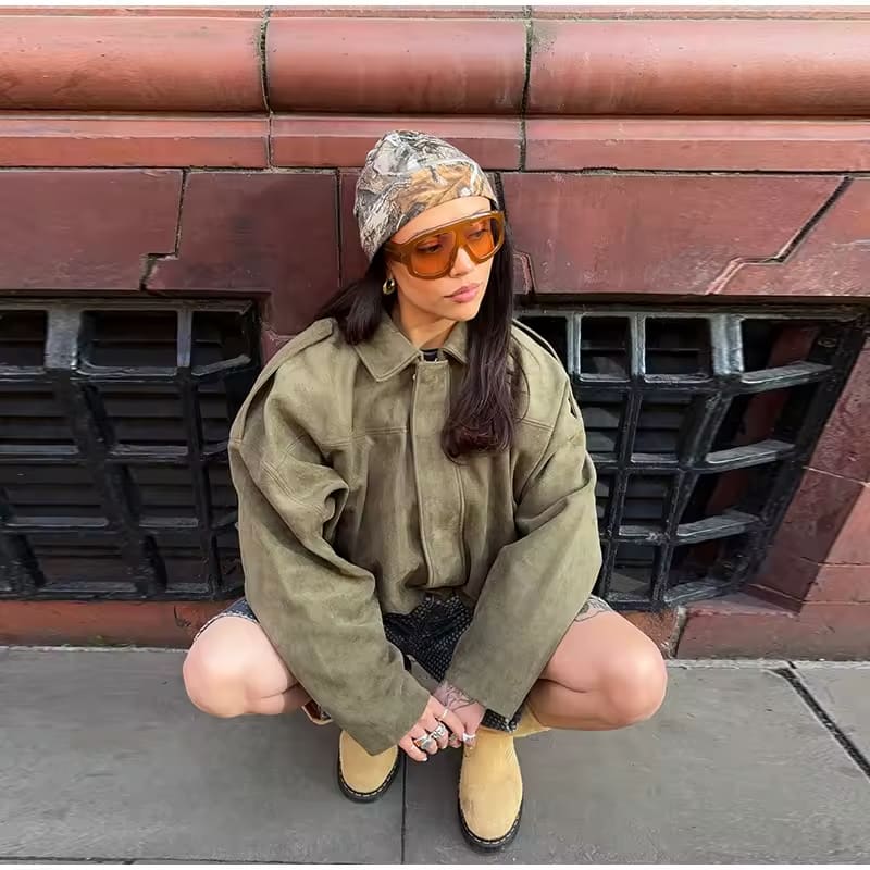 Liora Amsterdam- Suéde Bomberjacket