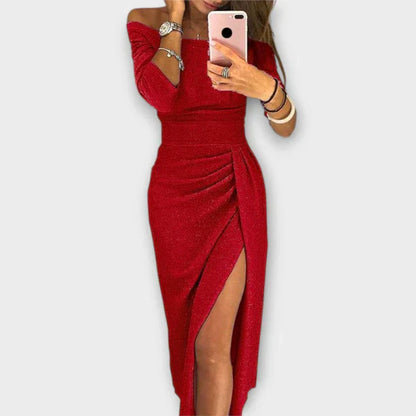 Mila – Elegante Off-Shoulder Jurk