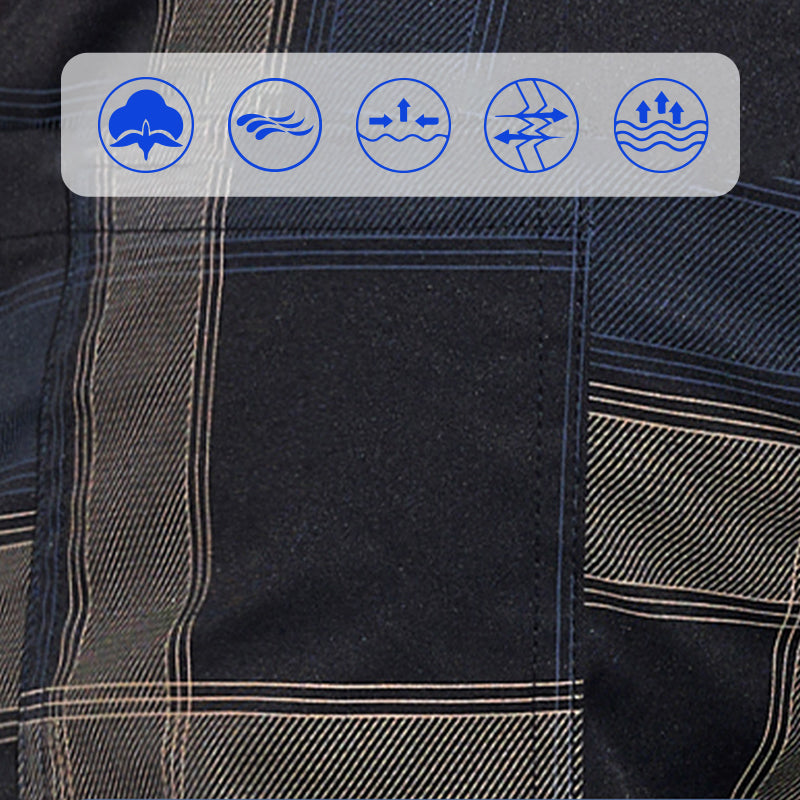 Heren Casual Geruite Broek met Zakken