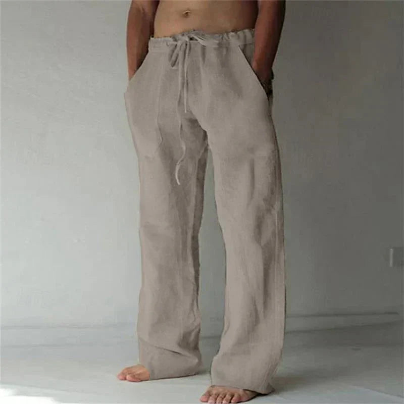 Arthur - heren baggy linnen broek