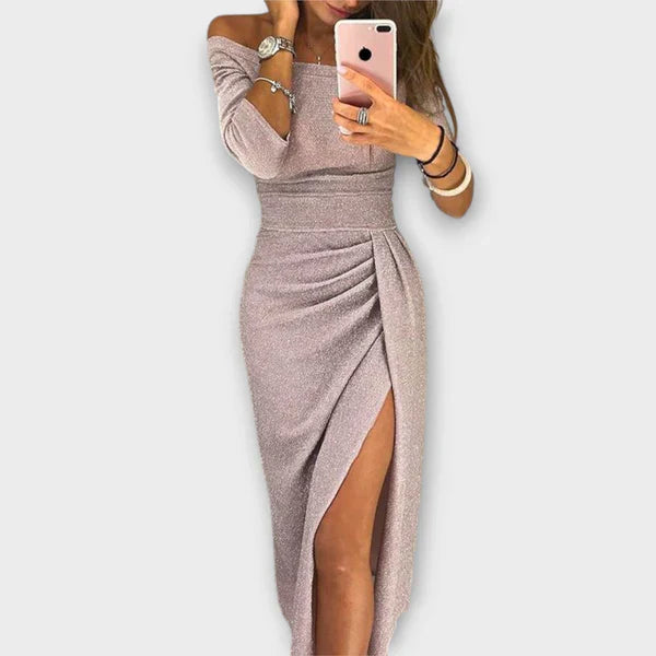 Mila – Elegante Off-Shoulder Jurk