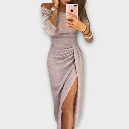 Mila – Elegante Off-Shoulder Jurk