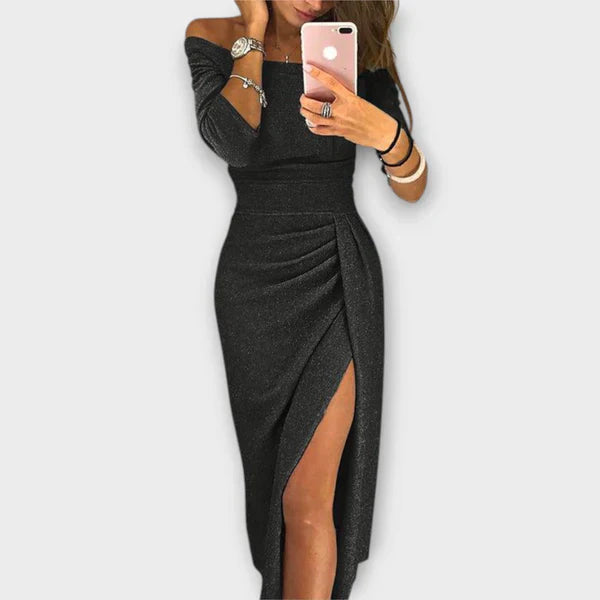 Mila – Elegante Off-Shoulder Jurk