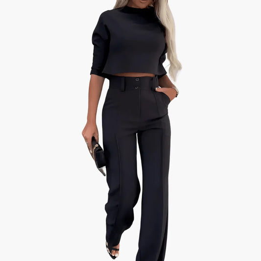 Julia| Elegante crop top set voor dames